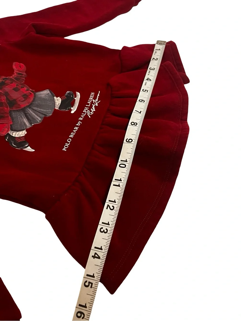 HTF Ralph Lauren Girl Polo Skating Bear Top Legging Sz 24 M Holiday Picture Day